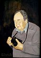 Portrait of Anton Swarowsky by Reginald Gray. Paris.1993. (Egg Tempera on Canvas)