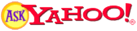 Logo of the Ask Yahoo! service at the time of its discontinuation in favour of Yahoo! Answers