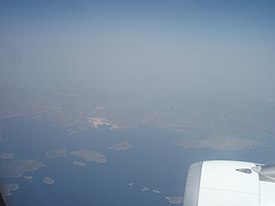 Astakos Harbor and Northern Echinades Islands from Air, Etoloakarnania, Greece 01.jpg