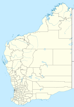 パース (西オーストラリア州)の位置（西オーストラリア州内）