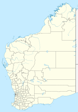 Джуріен-Бей. Карта розташування: Західна Австралія