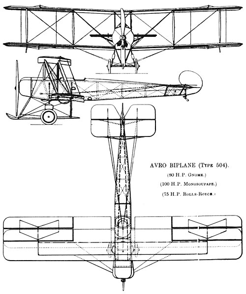 File:Avro 504K 3-view line drawing.jpg