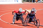 Миниатюра для Файл:BT Paralympics World Cup 2009 Edith Hunkeler and Tatyana McFadden.jpg