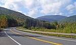 New York State Route 28 approaching Balsam Mountain near Big Indian