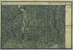 Bozovici în Harta Iosefină a Banatului, 1769-72