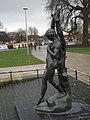 Statue of Hermaphroditus at Bancroft Gardens, Stratford-upon-Avon, Warwickshire