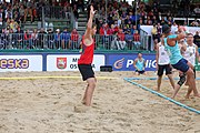 Deutsch: Beachhandball Europameisterschaften 2019 (Beach handball Euro); Tag 6: 7. Juli 2019 – Männerfinale, Dänemark-Norwegen 2:0 (25:18, 19:16) English: Beach handball Euro; Day 6: 7 July 2019 – Men's Final – Denmark-Norway 2:0 (25:18, 19:16)