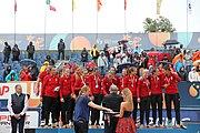 Deutsch: Beachhandball Europameisterschaften 2019 (Beach handball Euro); Tag 6: 7. Juli 2019 – Siegerehrungen English: Beach handball Euro; Day 6: 7 July 2019 – Medal ceremony