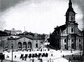 Bern, Bahnhofplatz, Heiliggeistkirche, 1902.jpg