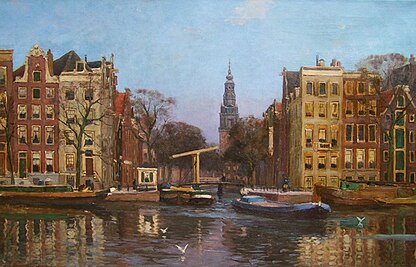 Voorburgwal (alrededor de 1920).