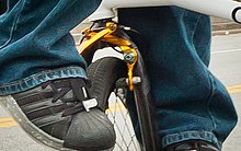 U-brake on a freestyle BMX bike Bicycle U-brake.jpg