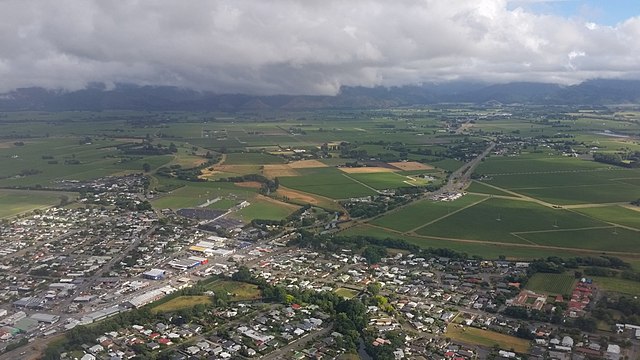 View from above looking north from Blenheim