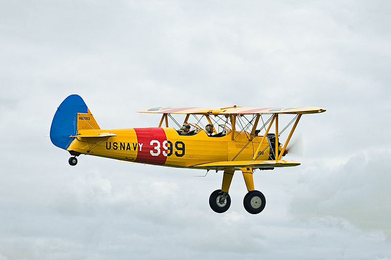 File:Boeing PT 17 Stearman in flight.jpg