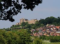 Bolsover Castle from Stockley Trail