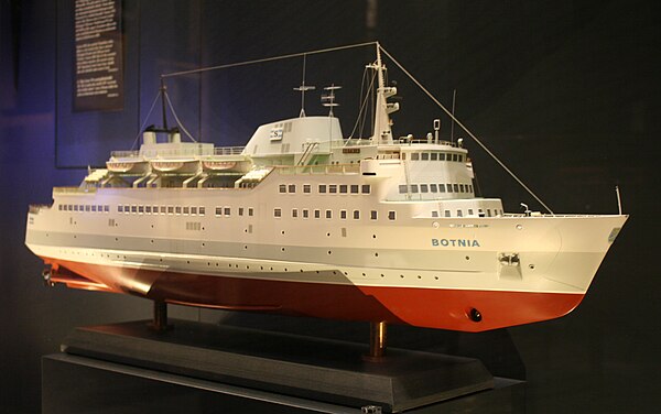 Model of MS Botnia in Siljavarustamo livery