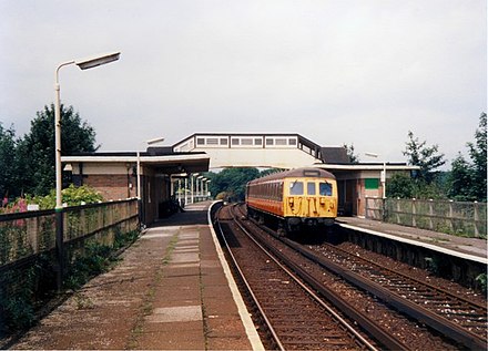 Bowker Vale railway station in 1988
