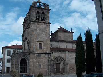 Southern facade with a Romanesque portal.