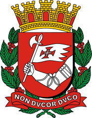 Coat of arms of the city of São Paulo, capital of the State of São Paulo, Brazil