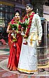 File: Bride and groom at Sri Senpaga Vinayagar temple.jpg