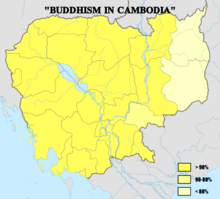 The spread of Buddhism in Cambodia. Buddhism in Cambodia.png