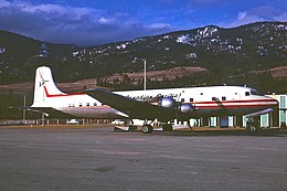 CF-CUS DC-6B Canadian Pacific A-l 1 YYF 22JAN67 (5574944103) .jpg