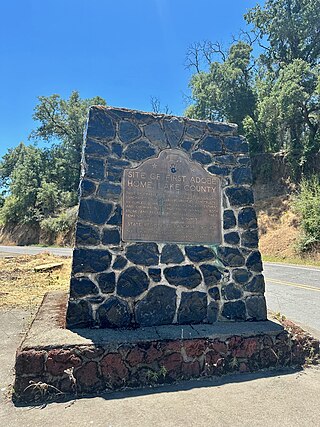 <span class="mw-page-title-main">Site of First Adobe Home, Lake County</span> Historical Landmark in Kelseyville, California, United States
