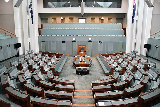 The parliament of Australia in Canberra.