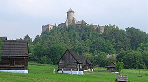 Castle of Lubovna and museum of slovak village.jpg