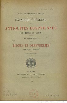 Antiqueuités égyptiennes du Musée du Caire - Bijoux et orfèvreries.jpg