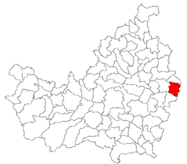 Umístění v Cluj County