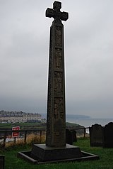 Кельтский крест, воздвигнутыйв память о поэте Кэдмоне