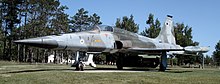 Canadian Air Force CF-116 Freedom Fighter, displayed at CFB Borden