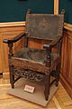 ? Embossed leather armchair 18th century