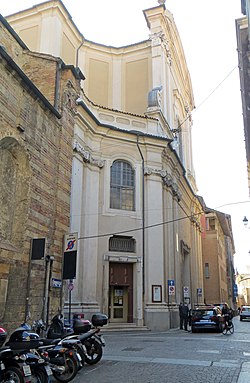 Church of San Rocco - view of the facade Chiesa di San Rocco (Parma) - facciata (2) 2017-04-06.jpg