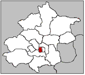 Localisation de District de Xicheng
