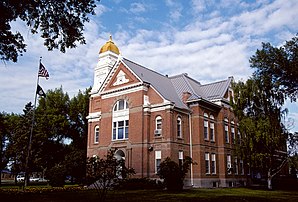 Chouteau County Courthouse in Fort Benton, gelistet im NRHP Nr. 80002404