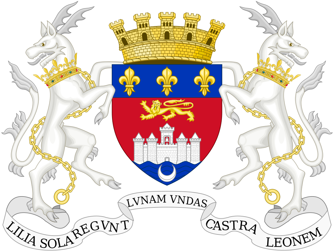 File:Coat of Arms of Bordeaux (Chief of France Moderne).svg