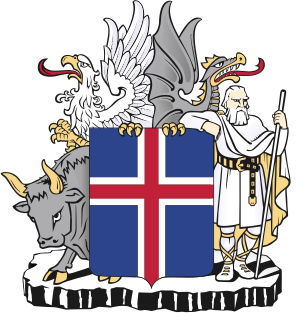 <span class="mw-page-title-main">Coat of arms of Iceland</span> National coat of arms of Iceland