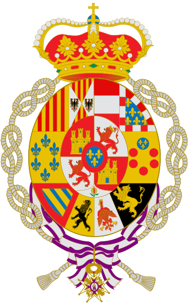 File:Coat of arms of Isabella of Bourbon (1851–1931) as Princess of Asturias and widow.svg