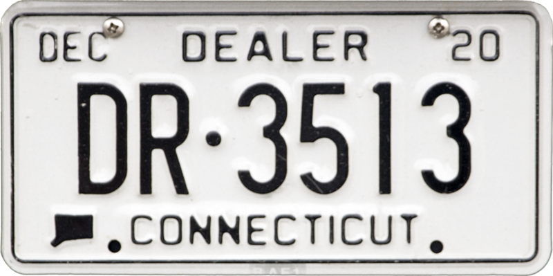 File:Connecticut Dealer Plate DR-3513.png
