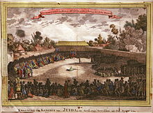 Crowning of the King of Juida (Whydah) in Savi in 1725 Couronnement du roi de Juida-Jacob van der Schley mg 8490.jpg