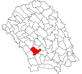 Location in Botoșani County