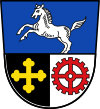 Das Stadtwappen der früheren Stadt Haunstetten