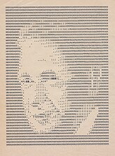 Dag Hammarskjöld Teleprinter ASCII-konst