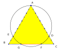 Cách chia tỉ lệ vàng trong tam giác đều bởi Đào Thanh Oai