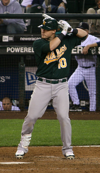 Barton with the Oakland Athletics in 2008