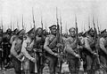 Infantería rusa en la Primera Guerra Mundial.