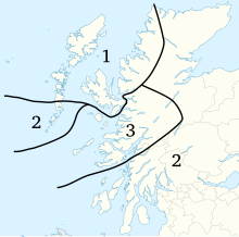 Affrication of initial slender d Dialect map initial slender d in Scottish Gaelic.svg