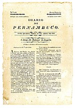 1828 issue of the Diario de Pernambuco Diario-1828.jpg