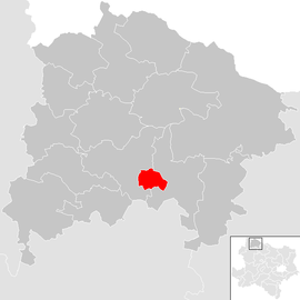 Poloha obce Dietmanns v okrese Waidhofen an der Thaya (klikacia mapa)